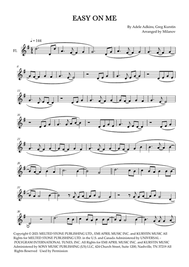 Easy On Me (arr. Milanov)