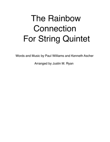 The Rainbow Connection (arr. Justin M. Ryan)