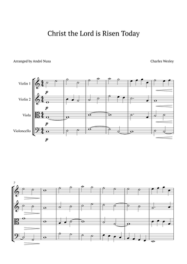 Christ the Lord is Risen Today (arr. André Nusa)