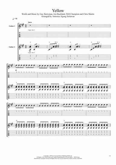 Yellow (arr. Antonius Agung Setiawan)