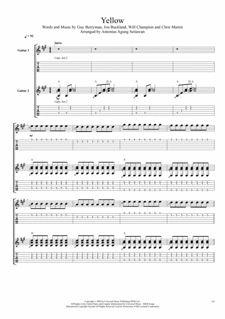 Yellow (arr. Antonius Agung Setiawan)