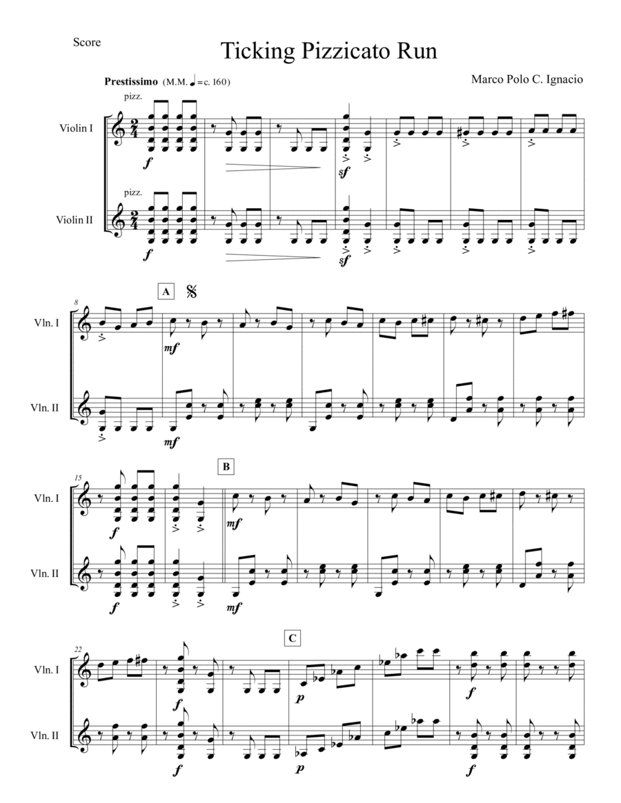 Ticking Pizzicato Run