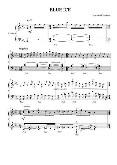 blue ice by leonardo fiaschetti - Score Only