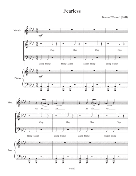 Fearless Unison/Two-Part Voices