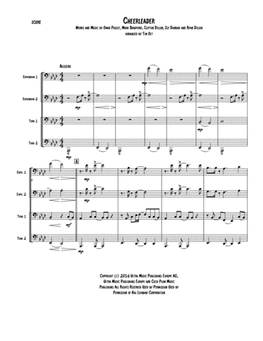 Cheerleader (arr. Tim Olt)