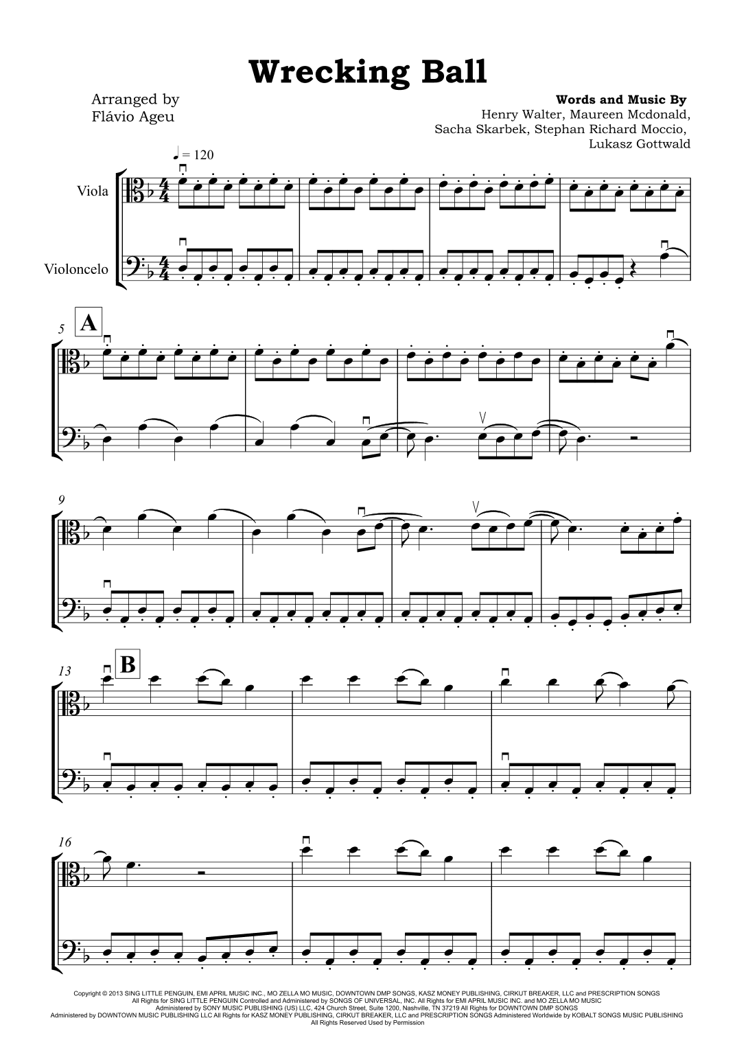 Wrecking Ball (arr. Flávio Ageu)