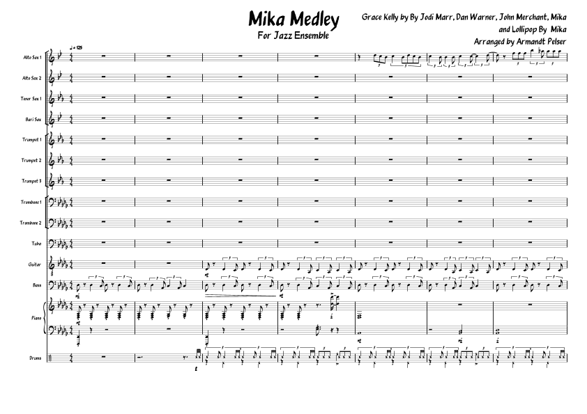 Grace Kelly (arr. Armandt Pelser)