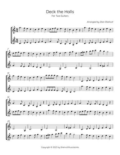 Deck the Halls (arr. Stan Shelnutt)