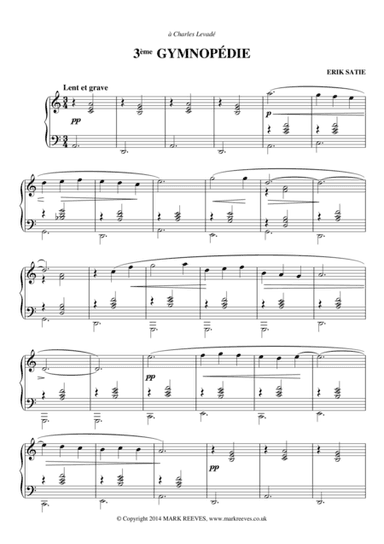 Gymnopedie No. 3 (arr. Mark Reeves)