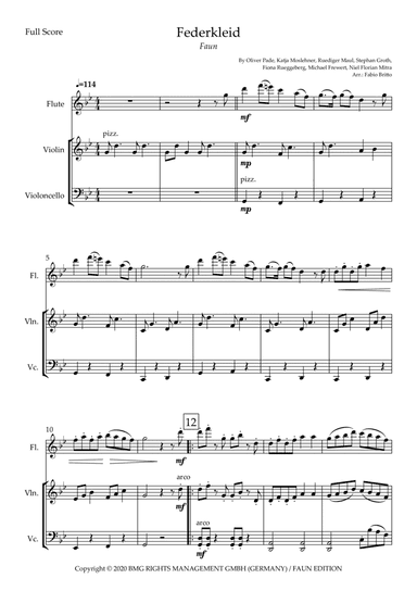 Federkleid (arr. Fabio Britto)