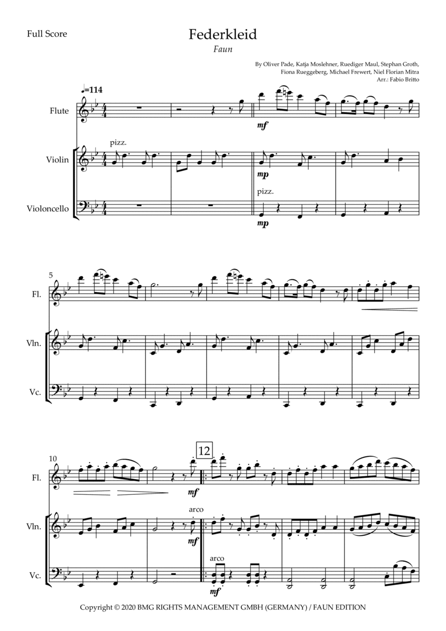 Federkleid (arr. Fabio Britto)