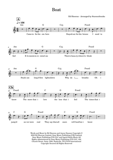 Boat (arr. @caracoltracks)
