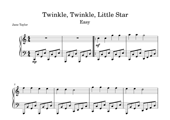 Twinkle, Twinkle, littler Star (arr. Ygor Nunes)