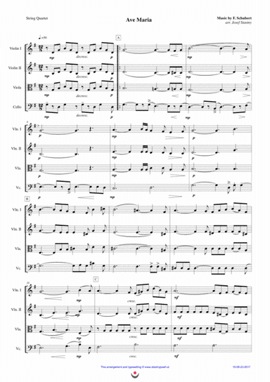 Ave Maria (Schubert) (arr. Josef STASTNY)