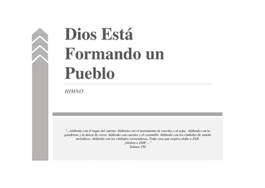 Dios está formando un pueblo (arr. DiLo)