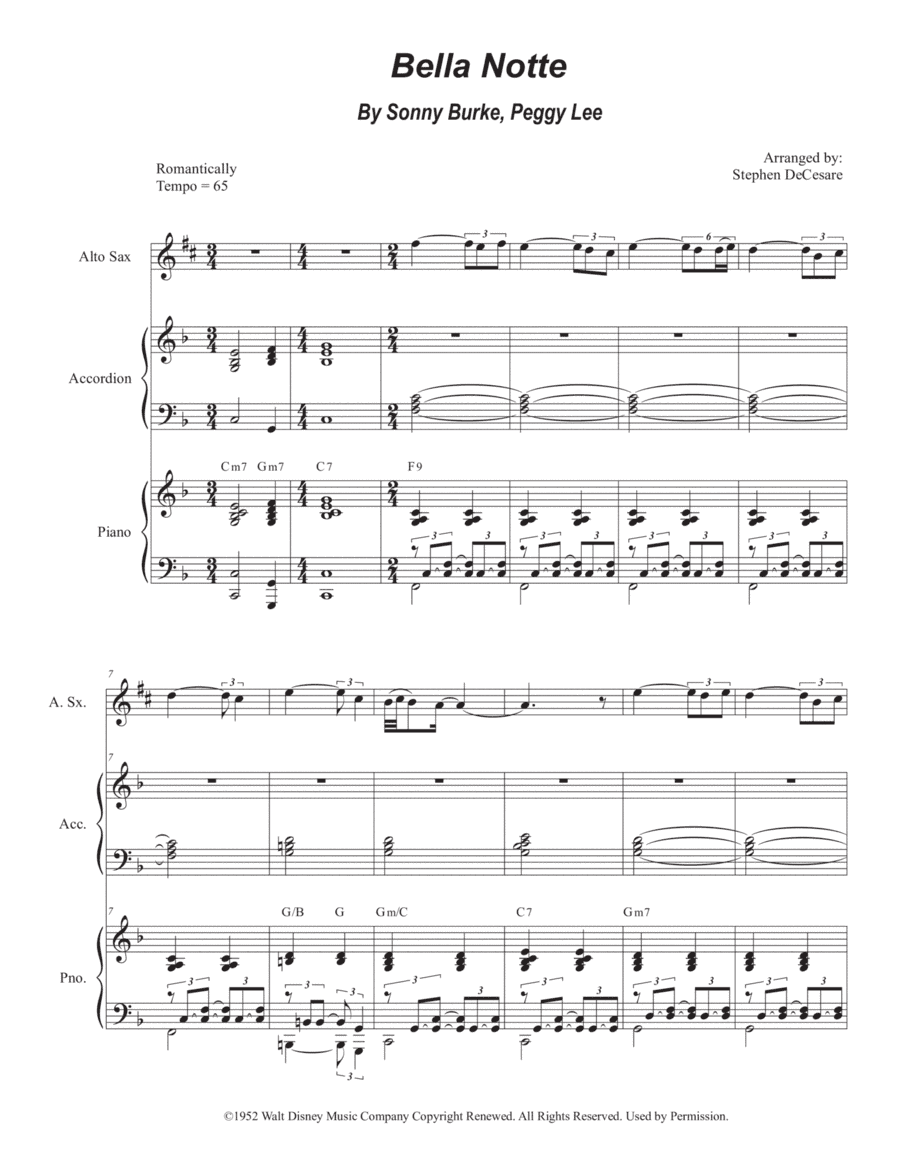 Bella Notte (arr. Stephen DeCesare)