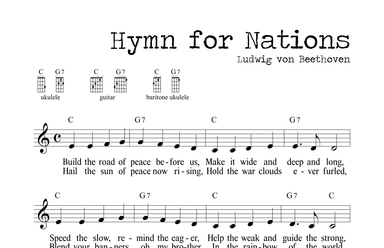Hymn for Nations (Tune of 'Ode to Joy') (arr. M. Ryan Taylor)