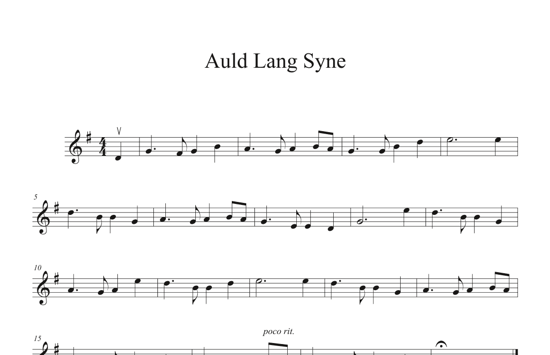 Auld Lang Syne (New Year Song) (arr. Kimberly Hope)