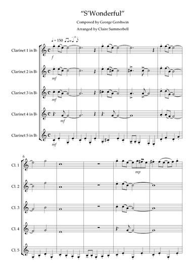 S'Wonderful (arr. Claire Summerbell)