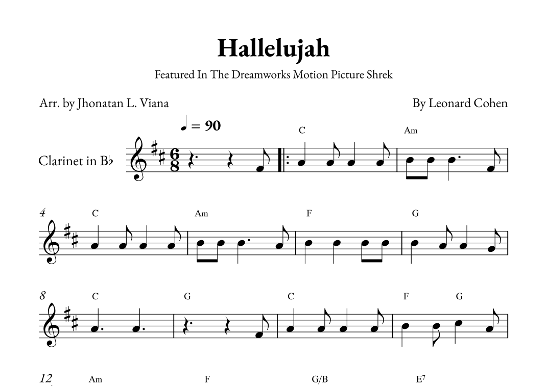 Hallelujah (arr. Jhonatan Lucio Viana)