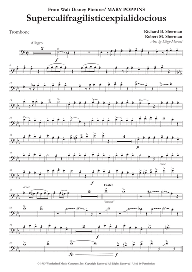 Supercalifragilisticexpialidocious (arr. Diego Marani)