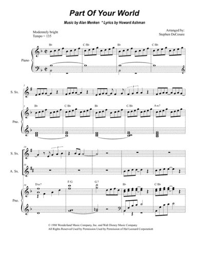 Part Of Your World (arr. Stephen DeCesare)