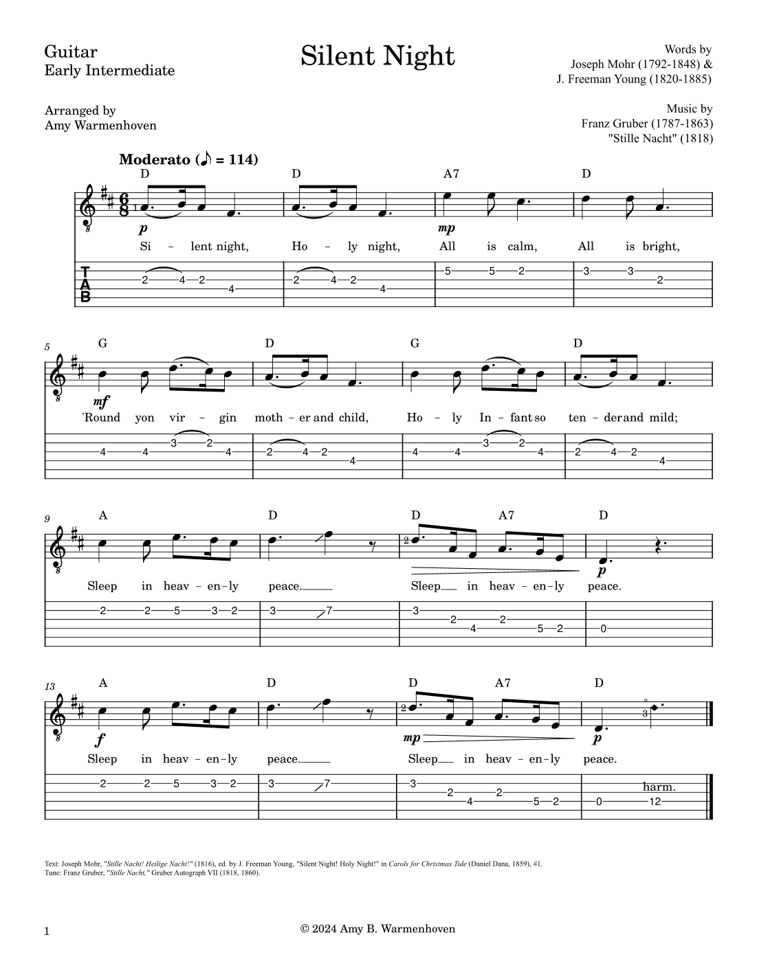 Silent Night (arr. Amy Warmenhoven)