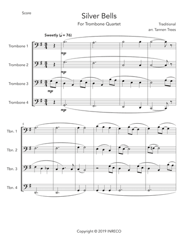 Silver Bells (arr. Tannen Trees)
