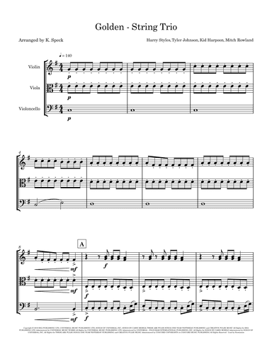 Golden (arr. K. Speck)