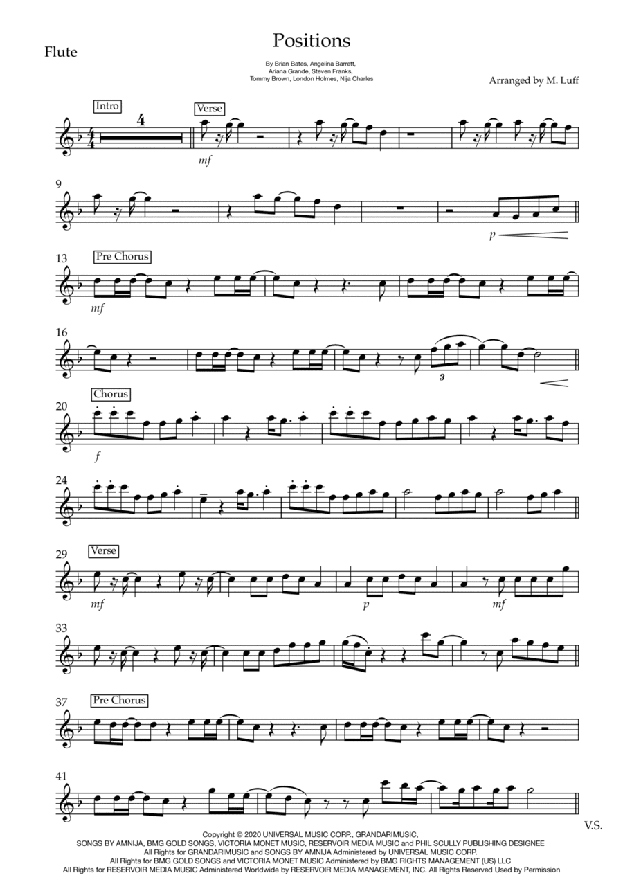 Positions (arr. Matt Luff)