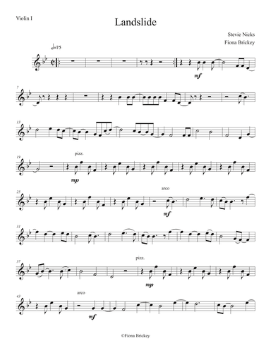 Landslide (arr. Fiona Brickey)