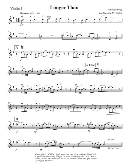 Longer (arr. Stephen M. Taylor)