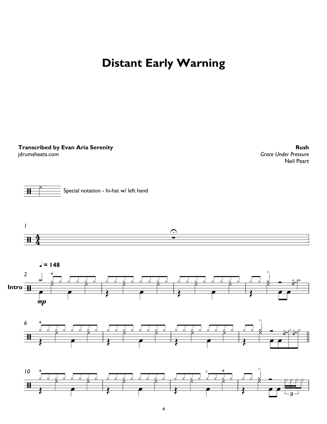 Distant Early Warning (arr. Evan Aria Serenity)