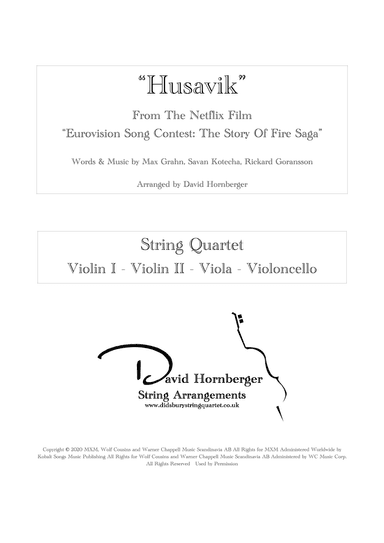 Husavik (arr. David Hornberger)
