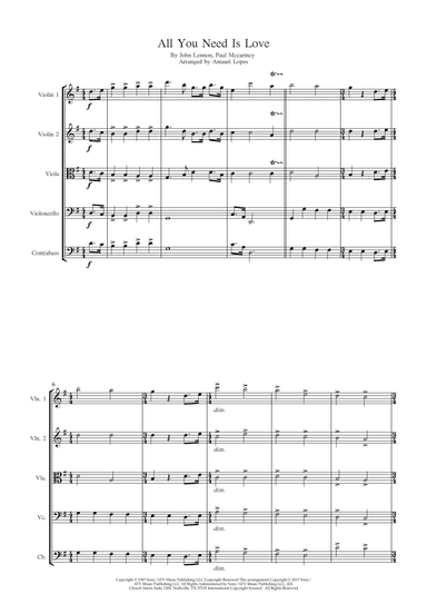 All You Need Is Love (arr. Amauri Lopes)