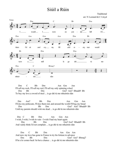 Siuil a Ruin (arr. Nicole Leonard, Chris Lloyd)