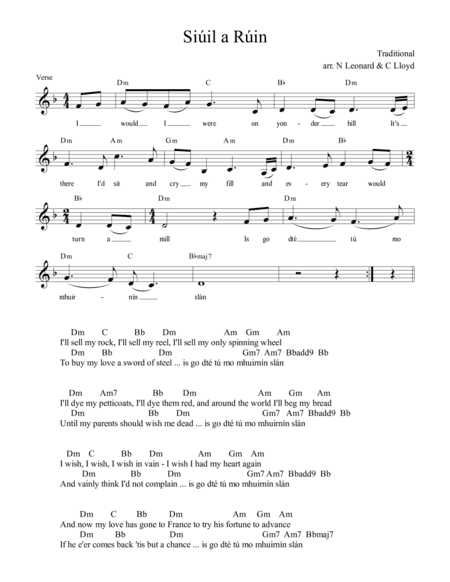 Siuil a Ruin (arr. Nicole Leonard, Chris Lloyd)