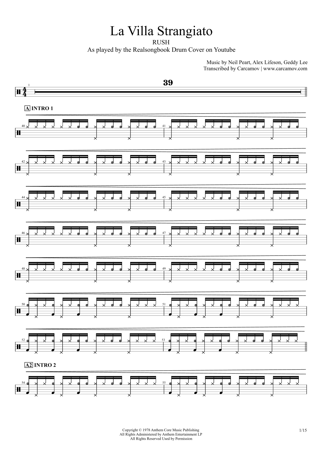 La Villa Strangiato (arr. Realsongbook)