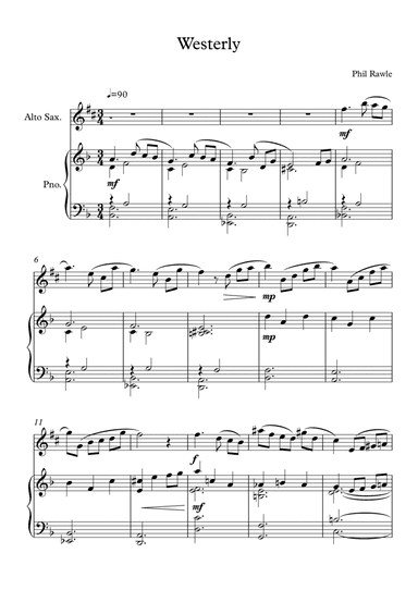 Westerly - Alto Sax and Piano