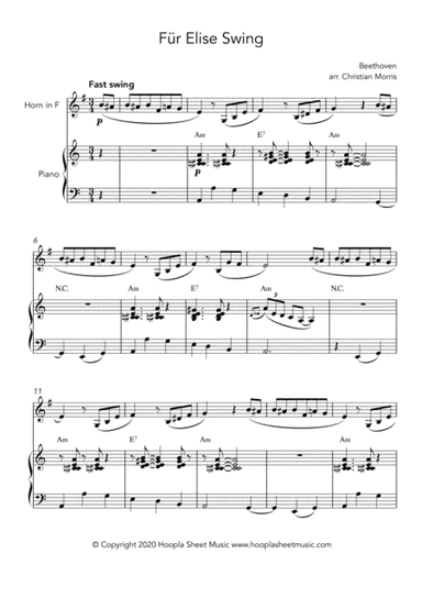 Für Elise Swing (arr. Christian Morris)