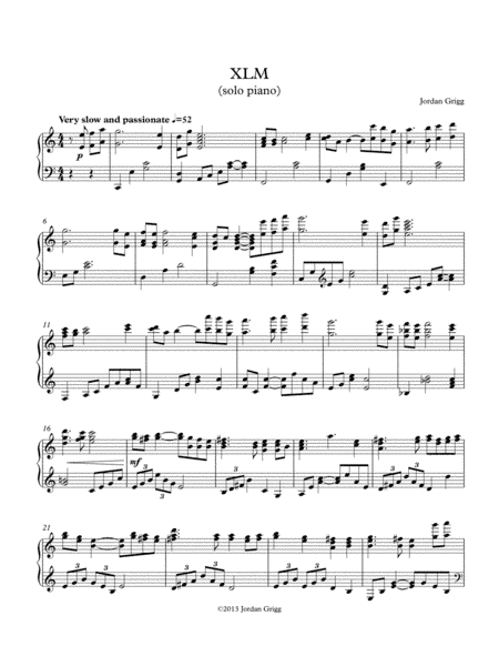 XLM (solo piano)