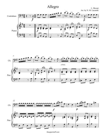 Allegro (arr. Nick Lacanski)