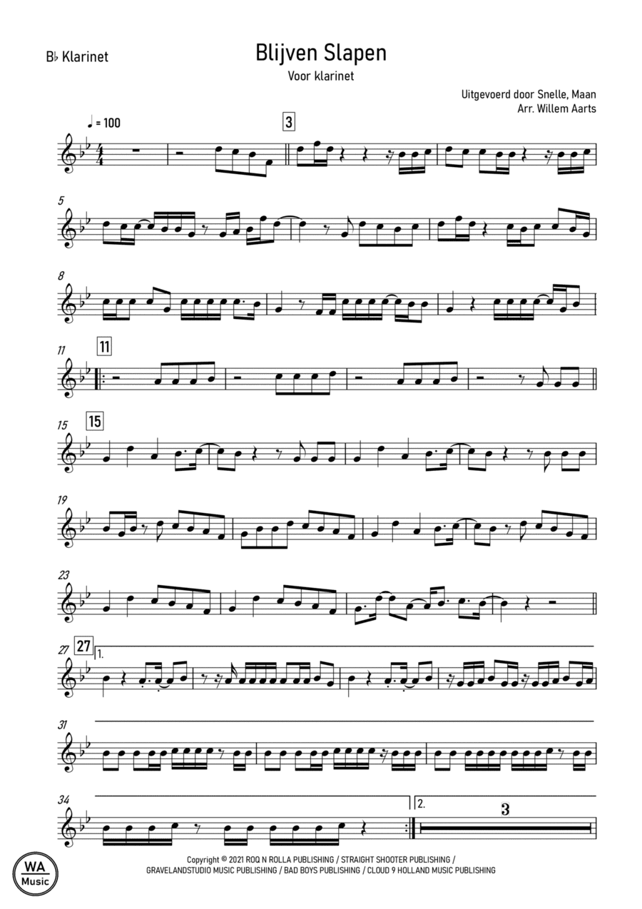 Snelle Maan (arr. Willem Aarts)