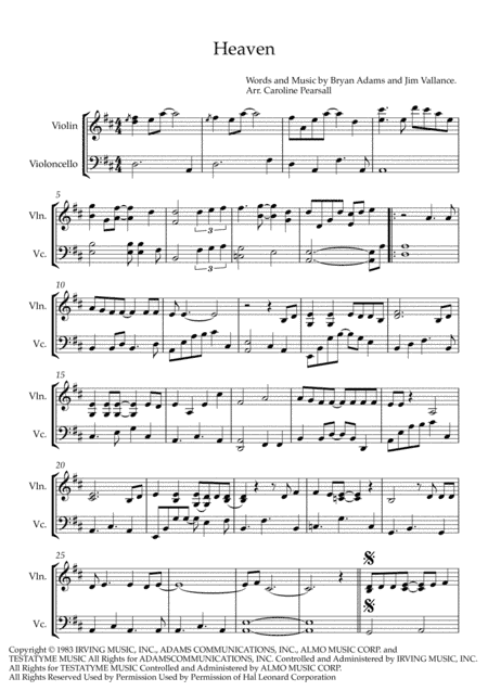 Heaven (arr. Caroline Pearsall)