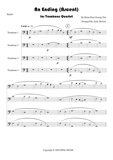 An Ending (ascent) (arr. Andy Derrick)