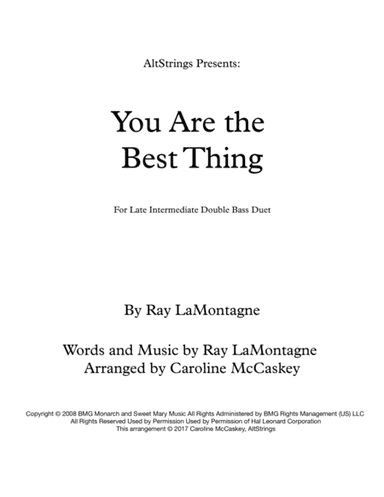 You Are The Best Thing (arr. Caroline McCaskey)