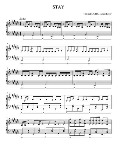 Stay (arr. ThePianoMan)