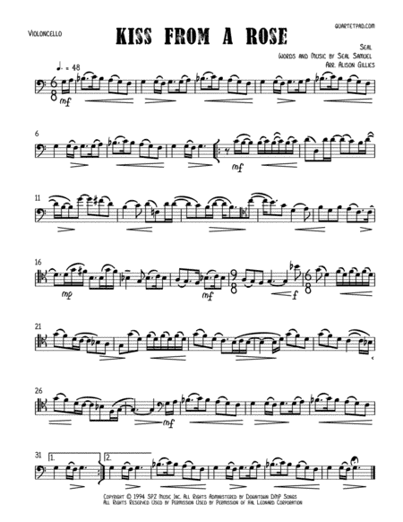 Kiss From A Rose (arr. Alison Gillies)