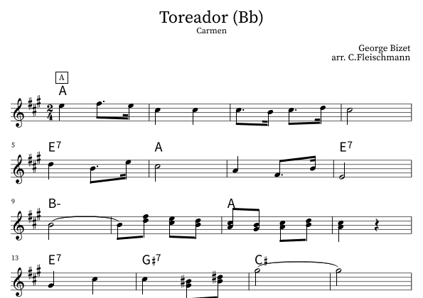 Toreador (arr. Christoph Fleischmann)