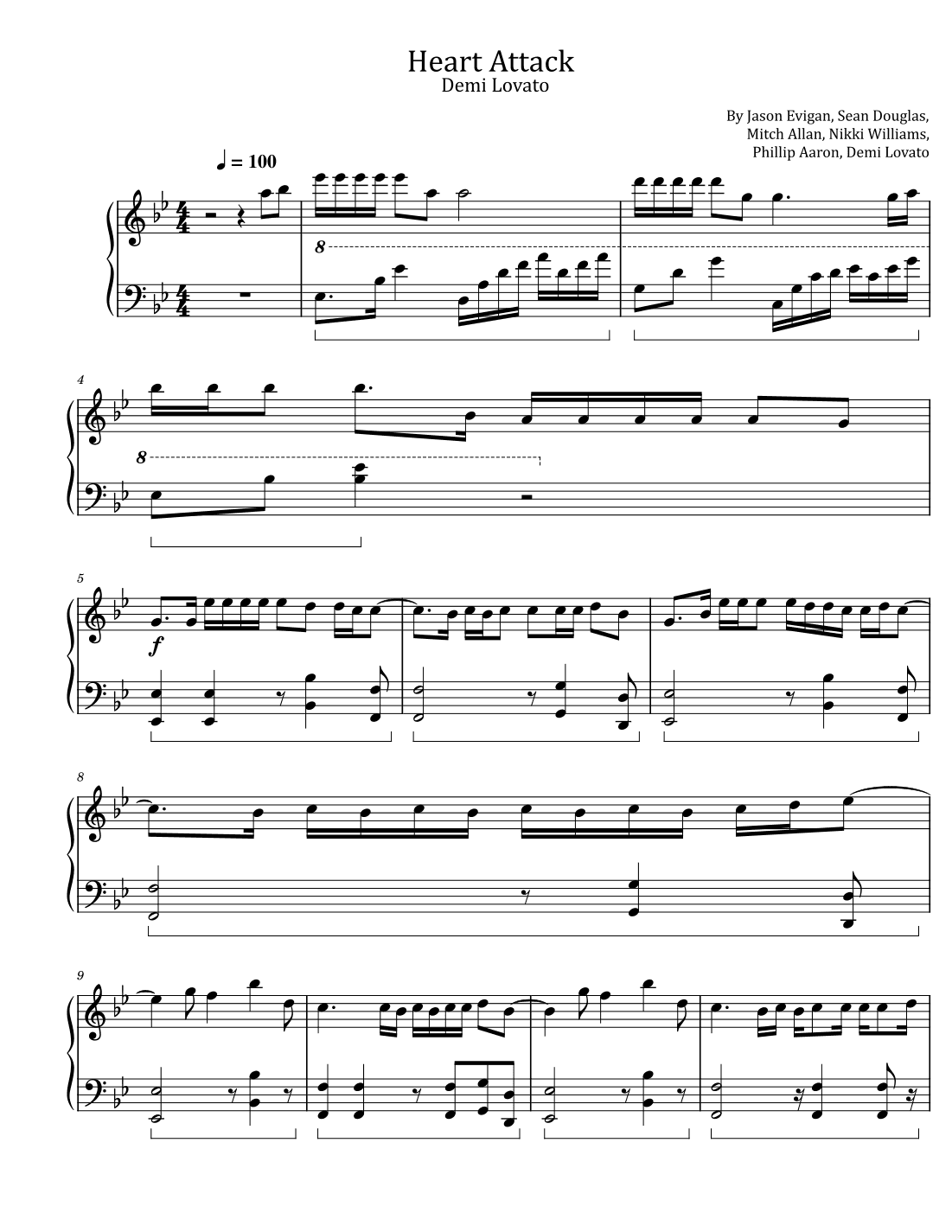 Heart Attack (arr. poon)